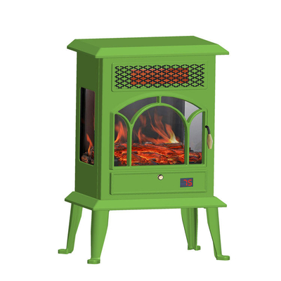 Master Flame Electric Fireplace Indoor Freestanding Mantel Heater 1500W