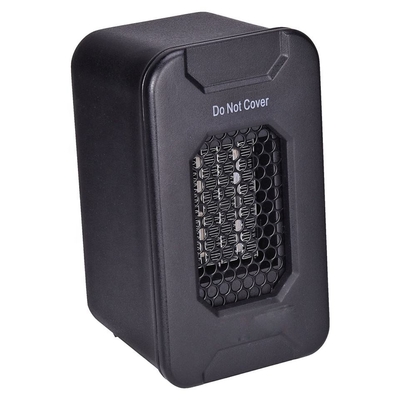 Portable 350W PTC Ceramic Desktop Manual Heater Adjustable Thermostat Overheat Protection