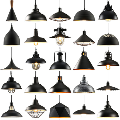 Vintage Modern Ceiling Chandelier Bar Kitchen Black Industrial Pendant Light