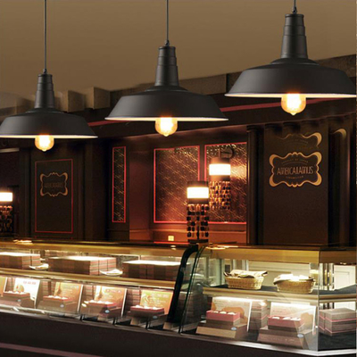 Vintage Modern Ceiling Chandelier Bar Kitchen Black Industrial Pendant Light