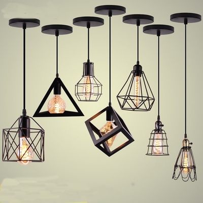 Iron Modern Farmhouse Pendant Light Kitchen Industrial Metal Chandelier