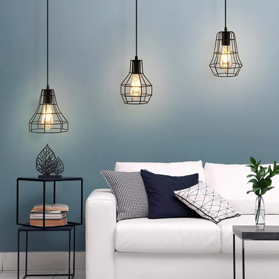 Iron Modern Farmhouse Pendant Light Kitchen Industrial Metal Chandelier