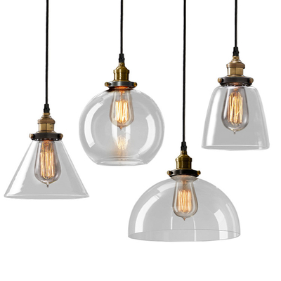 Globe Glass Pendant Lights For Kitchen Hanging Light Fixtures