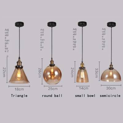 Globe Glass Pendant Lights For Kitchen Hanging Light Fixtures