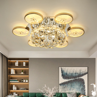 Mid Century Modern Crystal Led Lighting Lamp Ceiling Color Acrylic Crystal Pendant