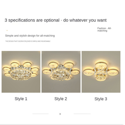 Mid Century Modern Crystal Led Lighting Lamp Ceiling Color Acrylic Crystal Pendant