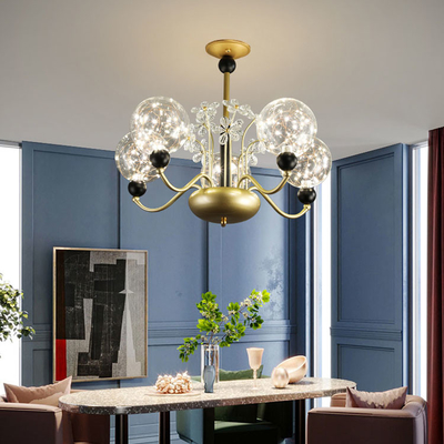 Indoor Decorative Living Room 8 ball Led Chandeliers glass Pendant Light