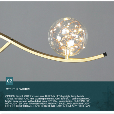 modern home lighting fixtures chandeliers living room bedroom ceiling pendant lights magic bean glass ball chandelier