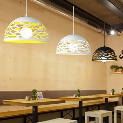 Restaurant lamp modern simple creative bedroom lighting hollow out Pendant Light