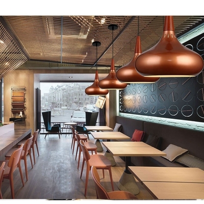 Nordic Chandelier Rose Gold Modern Hall Coffee Lighting Wrought Iron Solid Wood Macarons Hanging Light For Dining Room L