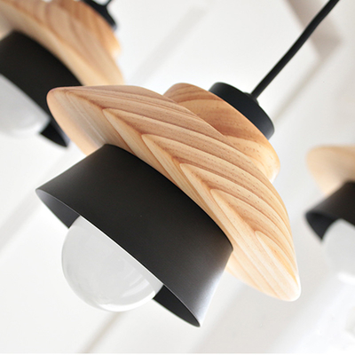 Nordic solid wood chandelier to meet the needs of a variety of scenes pendant light