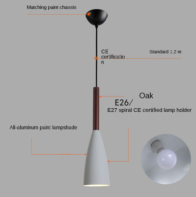 wholesale lamps Nordic modern colorful single head E27 E26 interface LED small chandelier
