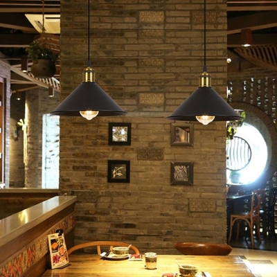 Lamps wholesale American retro industrial style restaurant bar cafe black wrought iron chandelier