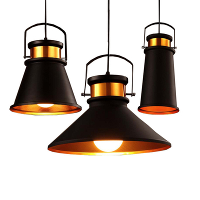 Industrial Style Aluminum Vintage Retro Ceiling Chandelier Black /Gold Led Chandelier For Restaurant Bar Lighting