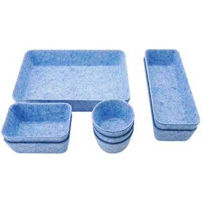 wholesale integrated fashion portable felt bedside caddy felt drawer organizer box for table