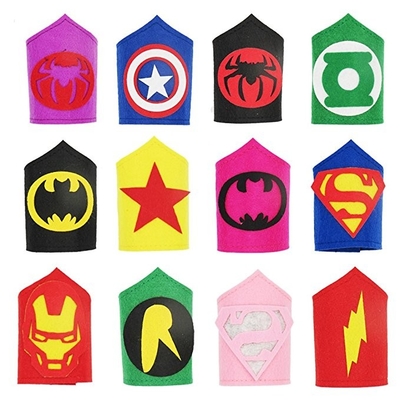 Custom Felt Superhero Party Masks For Children Aged 3+