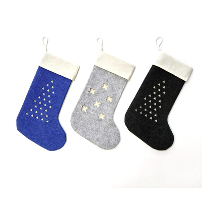 Felt Grey Christmas Stocking Craft Bulk Candy Bag Craft