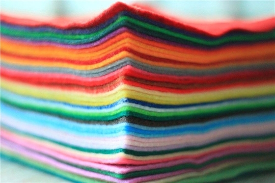 Custom Thickness Assorted Color Felt Fabric Sheets For Patchwork Sewing DIY Craft