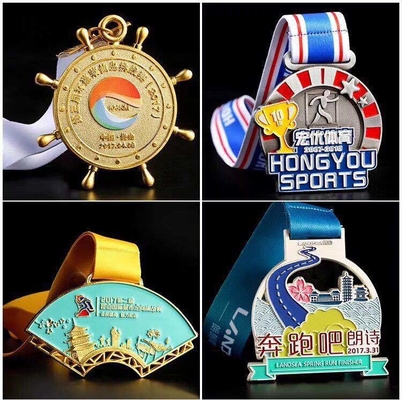Track Field Metal Commemorative Medals Marathon Gold Silver Bronze Event Medals