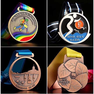 Track Field Metal Commemorative Medals Marathon Gold Silver Bronze Event Medals