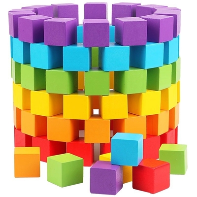 Hot-selling Well-designed Cube Board Game Wooden Block Wood Crafts Block For Children