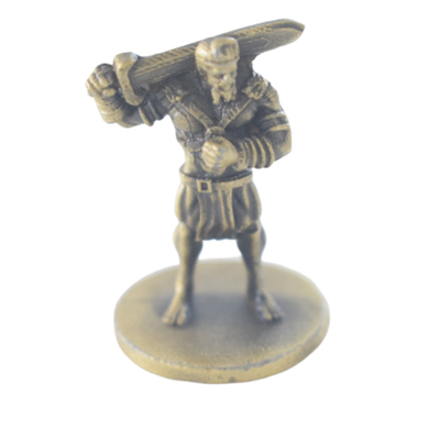 In Stock Bronze Plated Zinc Alloy Metal Statues Metal Figurines For Board Game