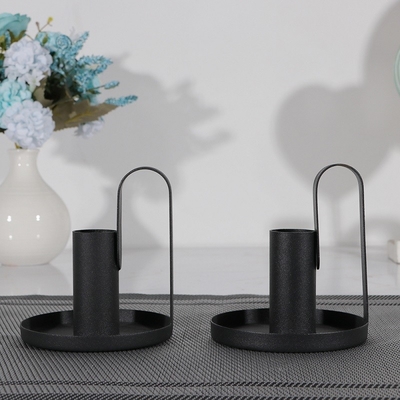 Wholesale Metallic Candle Holder Simple Luxury Candle Light Stand Exquisite Shape Wedding Candlesticks