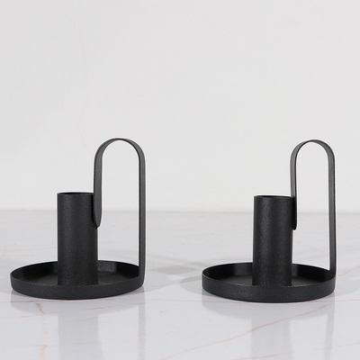 Wholesale Metallic Candle Holder Simple Luxury Candle Light Stand Exquisite Shape Wedding Candlesticks