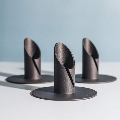 High Quality Material Black Candle Holder Decoration Metal Candle Holder