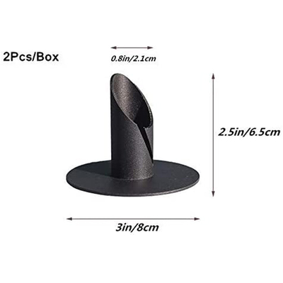 High Quality Material Black Candle Holder Decoration Metal Candle Holder