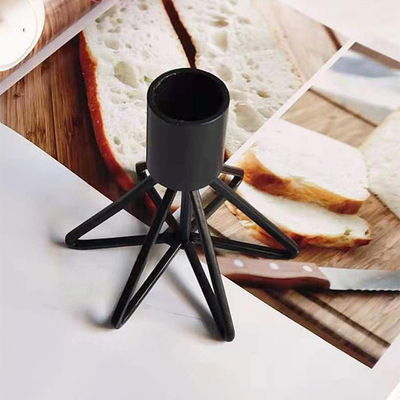 Creative Modeling Black Candlestick Table Decorations Metal Candle Holder