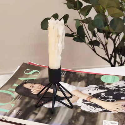 Creative Modeling Black Candlestick Table Decorations Metal Candle Holder