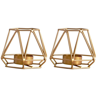 Modern Trend Of Hollow Candle Holders For Tea Light Holders Geometric Candle Holder
