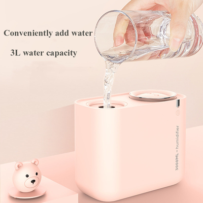 3000ML Dual Spray Ultrasonic Atomizer Large Capacity Home Office Air Humidifier Cool Mist Maker