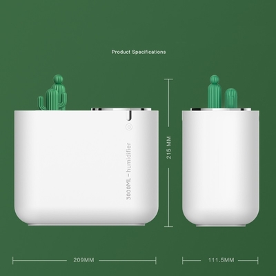 3000ML Dual Spray Ultrasonic Atomizer Large Capacity Home Office Air Humidifier Cool Mist Maker