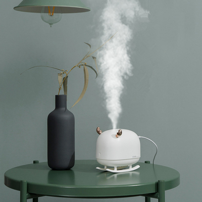 260ML Sleigh Deer Ultrasonic Air Humidifier Aroma Essential Oil Diffuser for Home Car USB Fogger Mist Maker with LED Nig