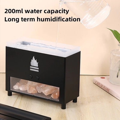 Simulation Closet 3D Flame Aromatherapy Salt Stone Air Humidifier USB Essential oil Diffuser for Home Room Fragrance