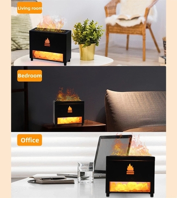 Simulation Closet 3D Flame Aromatherapy Salt Stone Air Humidifier USB Essential oil Diffuser for Home Room Fragrance