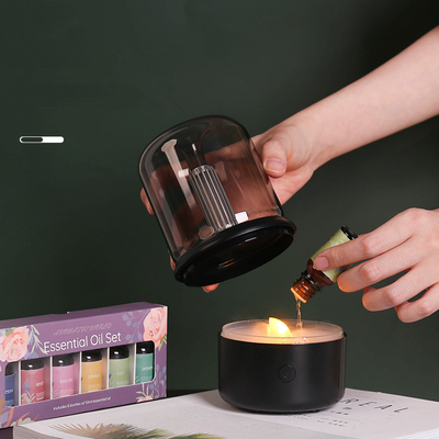 Home Office Use Candle Light Intelligent Humidifier  2022 Creative Gifts Simulation Candle Light Aroma Diffuser