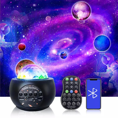HD 10 Planets Music Projector Lamp Romantic Nebula Starry Bedside Atmosphere Lamp Wireless Speaker With Remote Control