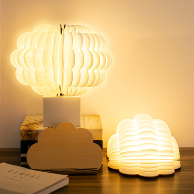 Rechargeable Folding  Dupont Paper Book Shape Lamp Holiday Gift Home Decoration