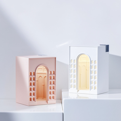 Building Shape Home Decoration Rechargeable Sleeping Night Lamp With 3 Level Brightness