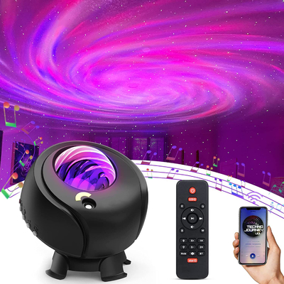 2022 Newest Galaxy Music star Projector Lamp Romantic Nebula Aurora Starry Bedside Atmosphere Lamp with Remote controlle