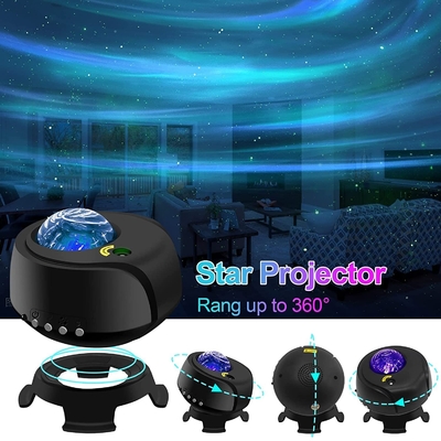 2022 Newest Galaxy Music star Projector Lamp Romantic Nebula Aurora Starry Bedside Atmosphere Lamp with Remote controlle