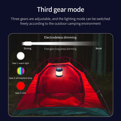 2022 New Portable Outdoor Multi-function Camping Tent Lights Rechargeable Waterproof Portable Emergency Lights