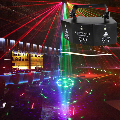 2022 New 9 Eyes  KTV Bars Stage Party Light Sound Activated Home Projection Cool Dazzling DMX DJ Disco Dance Laser Strob