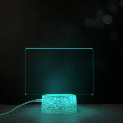 Creative Gifts Girl Bedroom Sleeping Lamp Cute Soft Light Desk Lamp 3D Night Light Message Board