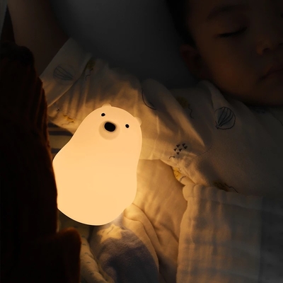 Kawai Bear Kids Baby Nursery Bedroom Night Light lamp Gifts Silicone Bear Light Kids Night Light