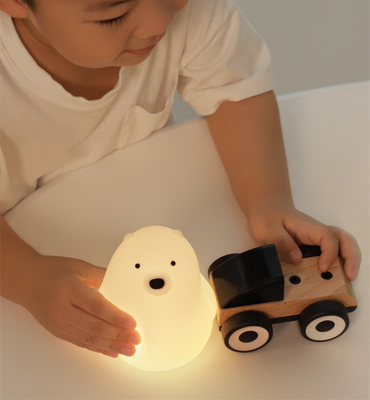 Kawai Bear Kids Baby Nursery Bedroom Night Light lamp Gifts Silicone Bear Light Kids Night Light