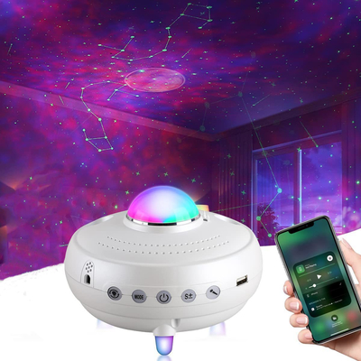 2022 New 12 Constellations Music Galaxy Projector Lamp Romantic Nebula Planet Laser Atmosphere lamp with BT and Remote C